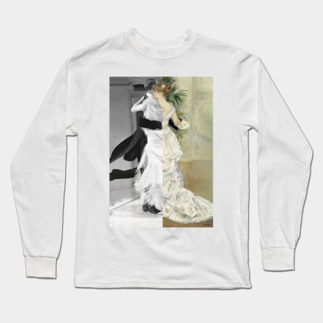 Dance in the City by Pierre-Auguste Renoir and Fred Astaire Long Sleeve T-Shirt by luigi-tarini